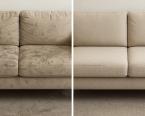 Clean Sofa in cozy living room