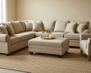 Clean Sofa in cozy living room