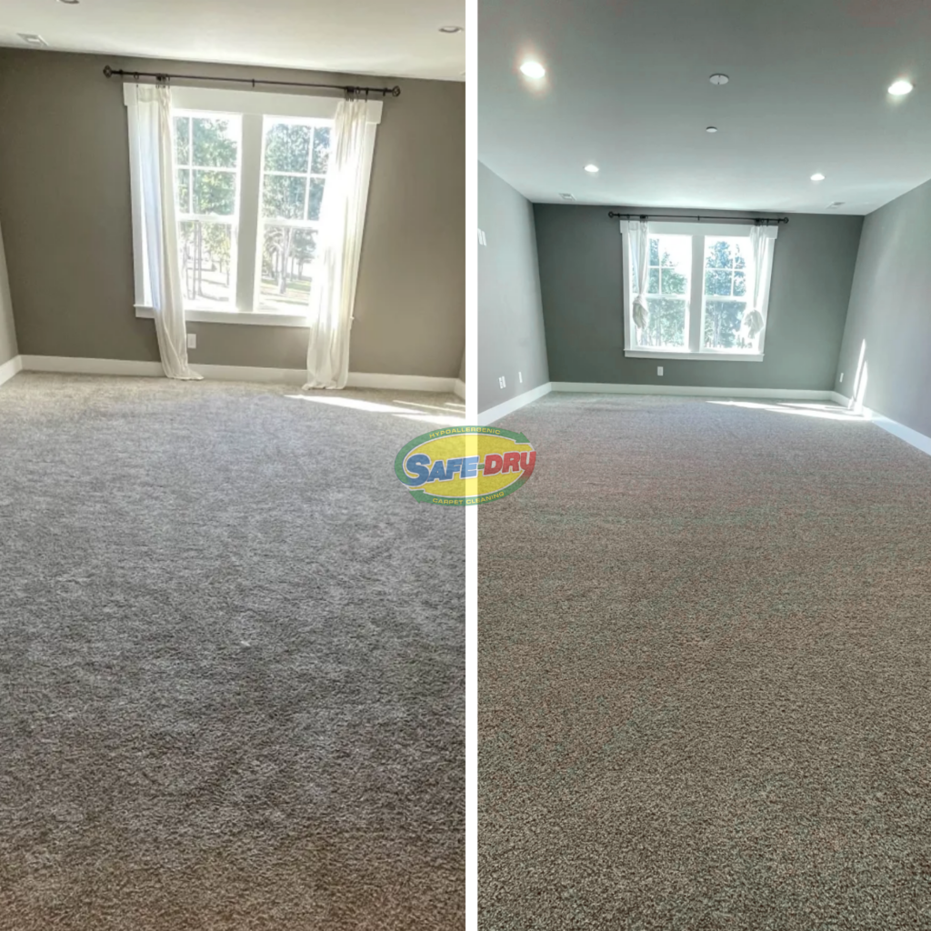 Before and After Carpet Cleaning