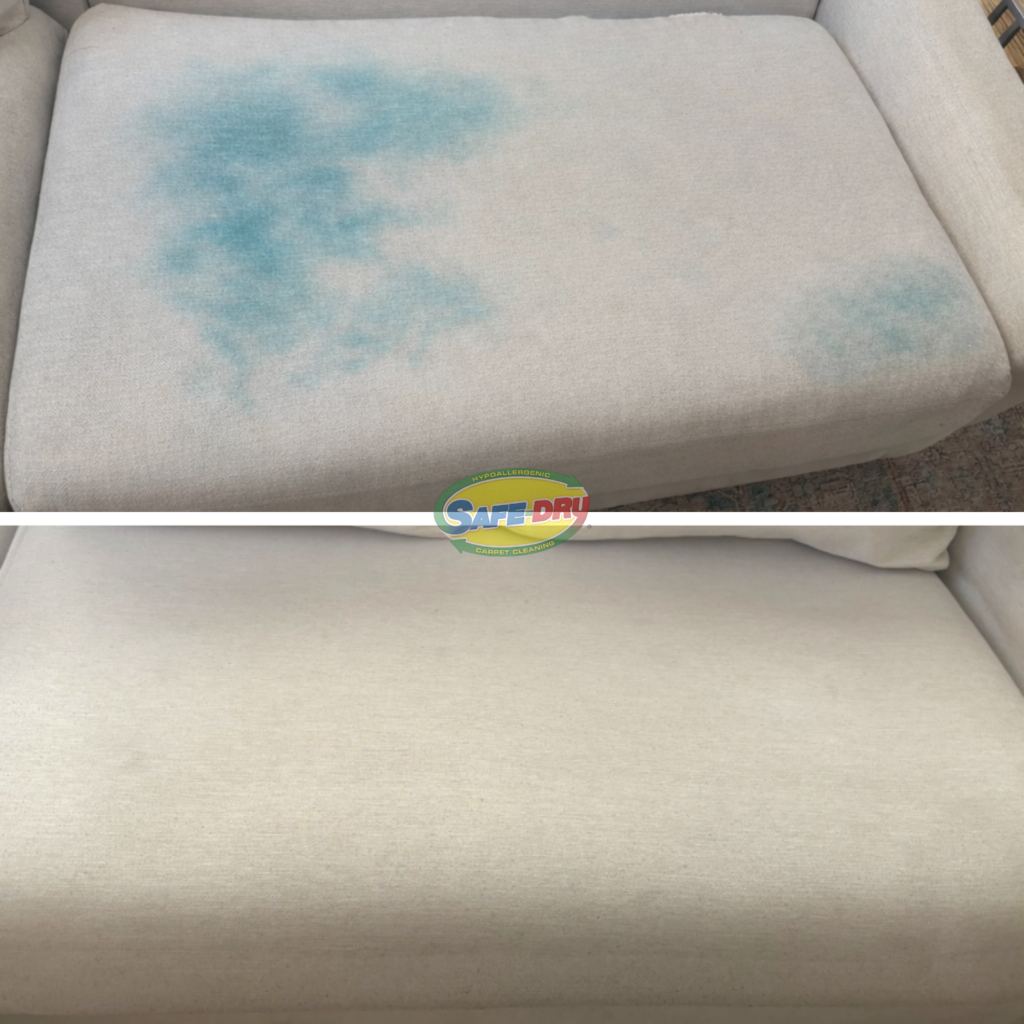 Before and After Upholstery Cleaning
