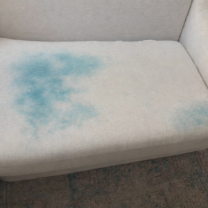clothing dyed on upholstery