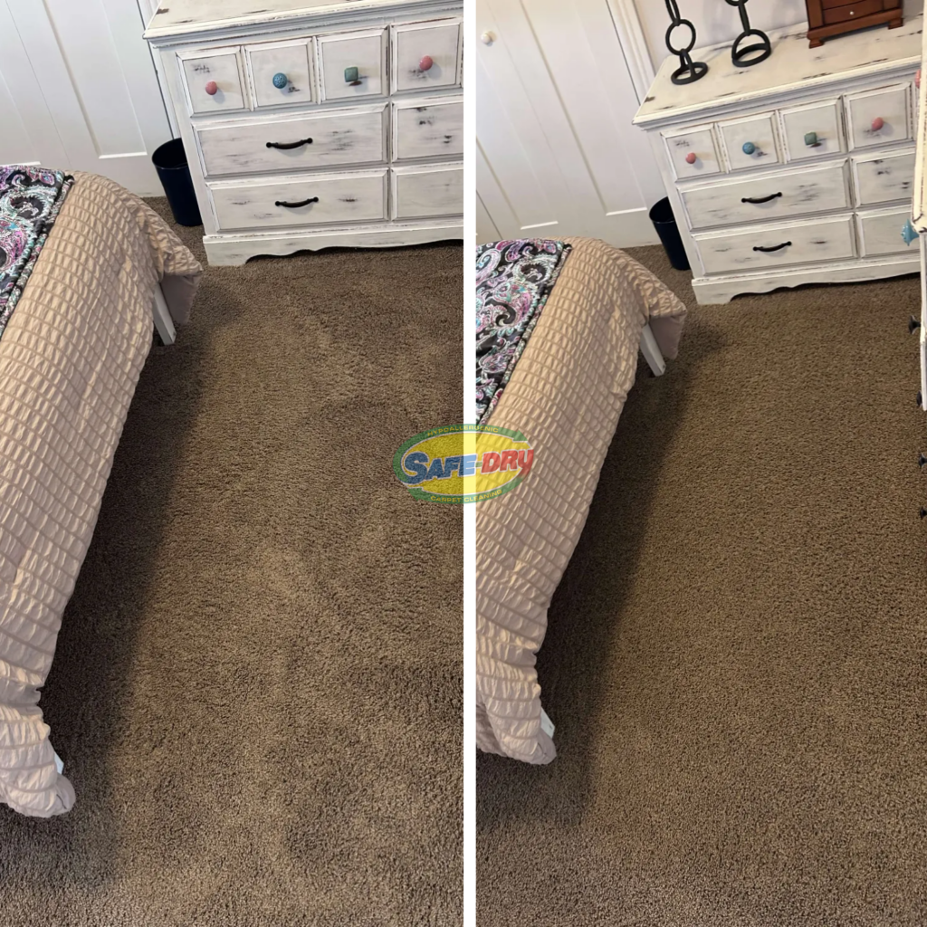 Before and After Carpet Cleaning